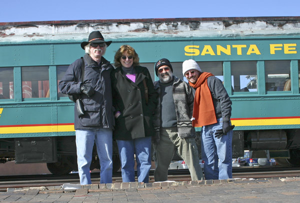 Jesse, Cindy, Carl and me at the Rail Yard in Santa Fe